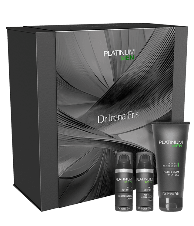 Dr Irena Eris Zestaw PLATINUM MEN 200 ml + 50 ml + 50 ml