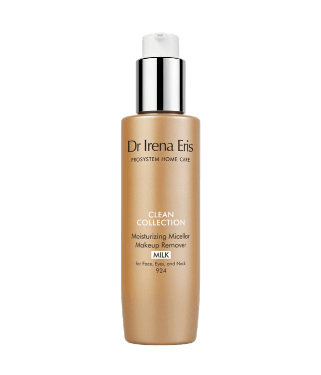 Dr Irena Eris CLEAN COLLECTION 924 Nawilżające Mleczko Micelarne Do Demakijażu Twarzy, Oczu i Szyi 190 ml