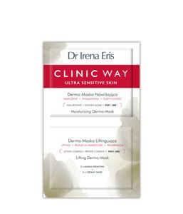 Dr Irena Eris Clinic Way Dermo-Maska Nawilżająca + Dermo-Maska Liftingująca 12 ml