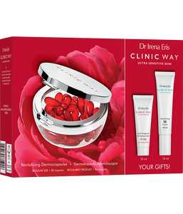 Dr Irena Eris Zestaw CLINIC WAY ODMŁODZENIE & OCHRONA 30 kapsułek + 11 ml + 15 ml