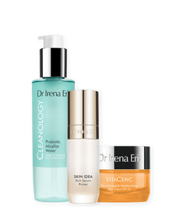 Dr Irena Eris Juicy Morning Essentials 50 ml + 30 ml + 190 ml w prezencie