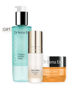 Dr Irena Eris Juicy Morning Essentials 50 ml + 30 ml + 190 ml w prezencie